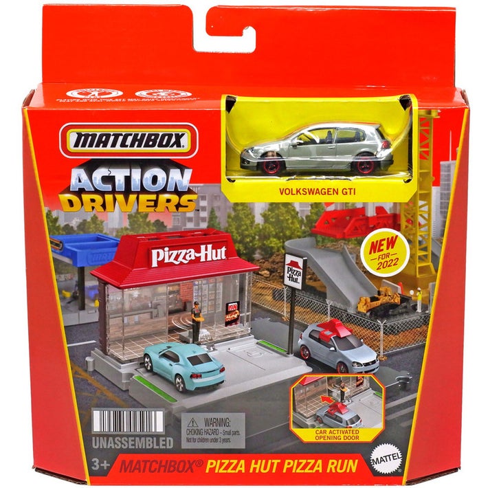 Matchbox Action Drivers Pizza Hut Pizza Run Playset