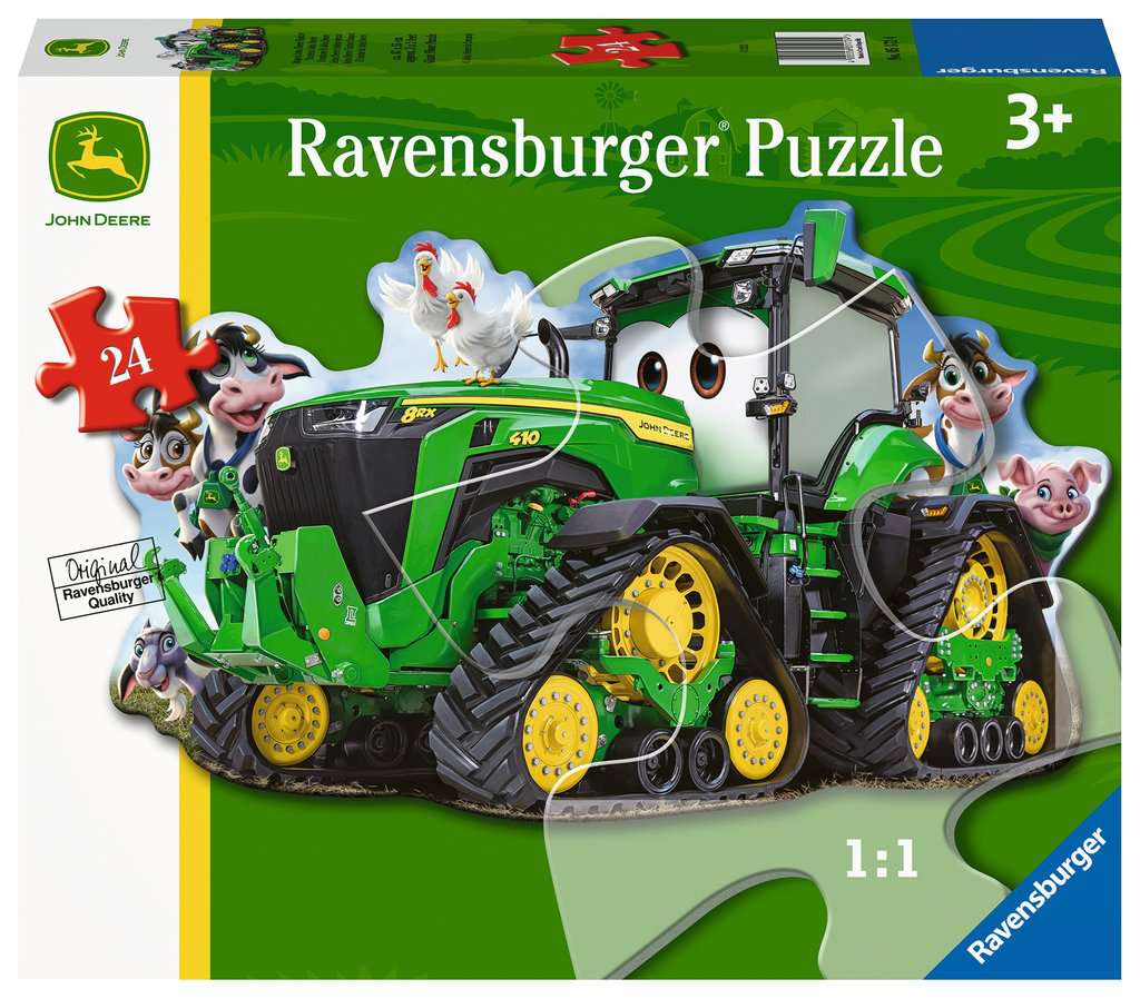 Ravensburger John Deere Tractor Shaped 24 Piece