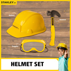 Stanley Jr. Helmet, Safety Goggles And Hammer