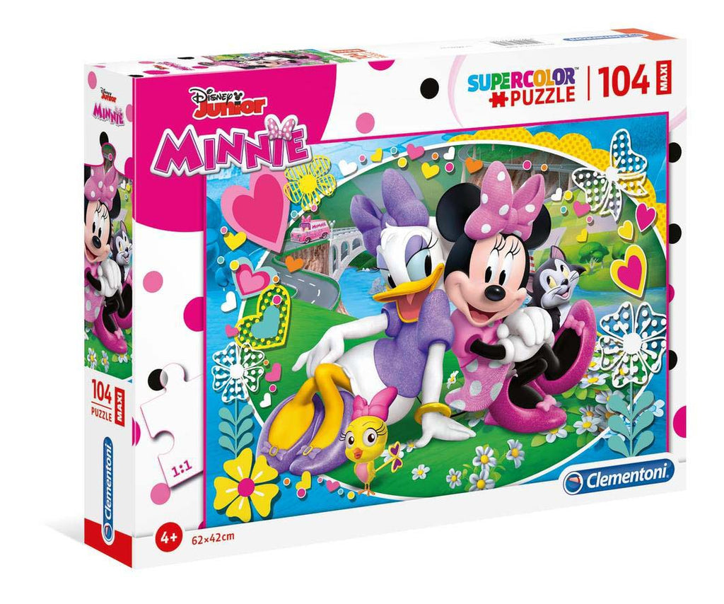 Clementoni Maxi Disney Junior Minnie Happy Helpers SupeRColor 104 Piece Puzzle