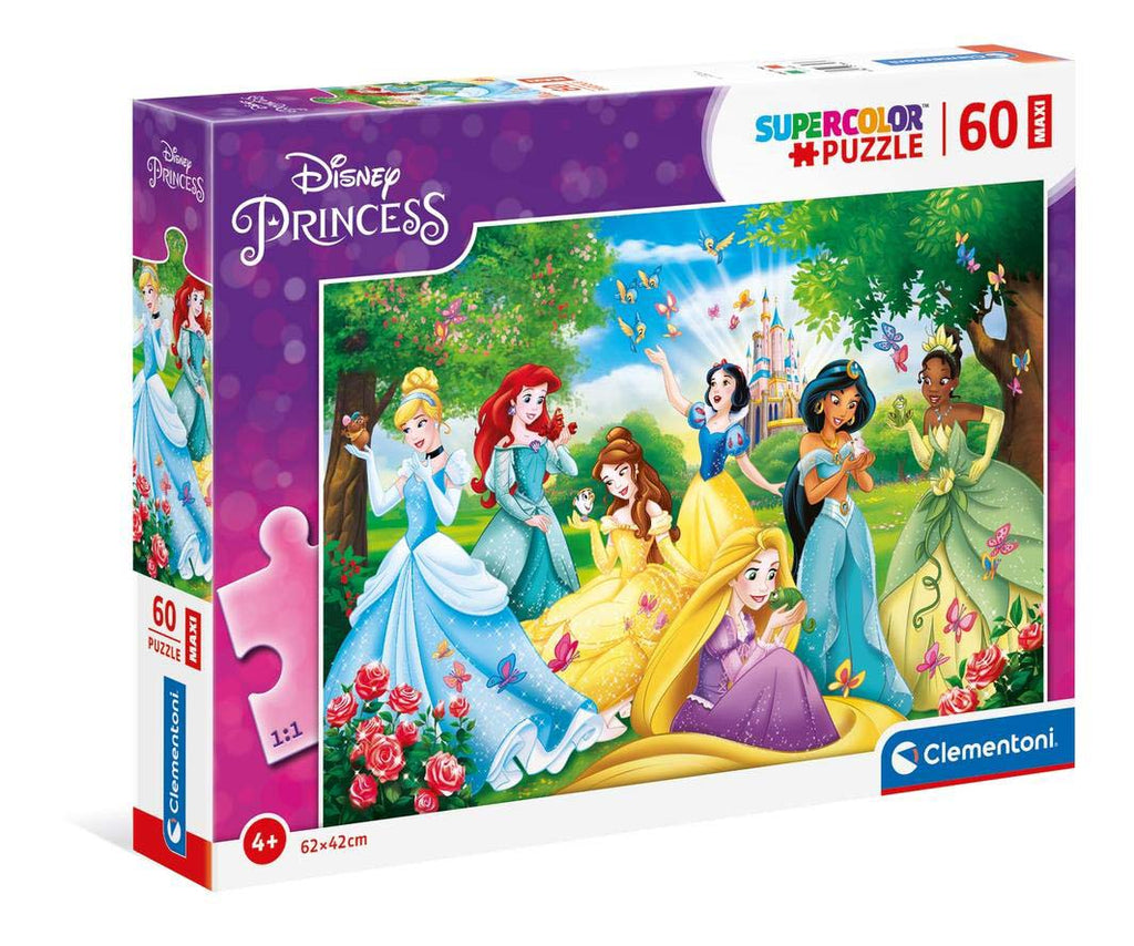 Clementoni 60 Piece Maxi Disney Princesss SupeRColor Puzzle