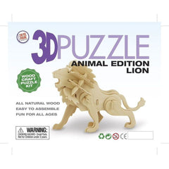 3D Wooden Puzzle Animals Assorted Styles