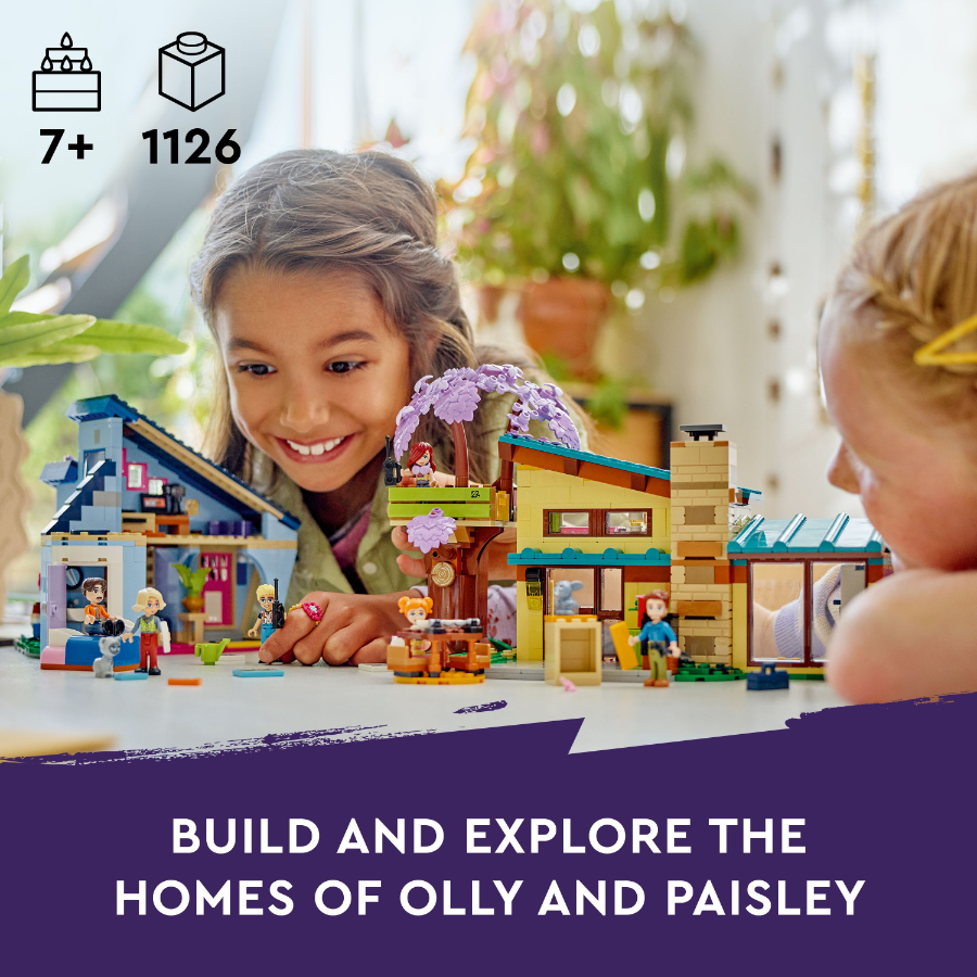 LEGO 42620 FRIENDS OLLY AND PAISLEY'S FAMILY HOUSES – Toyworld NZ