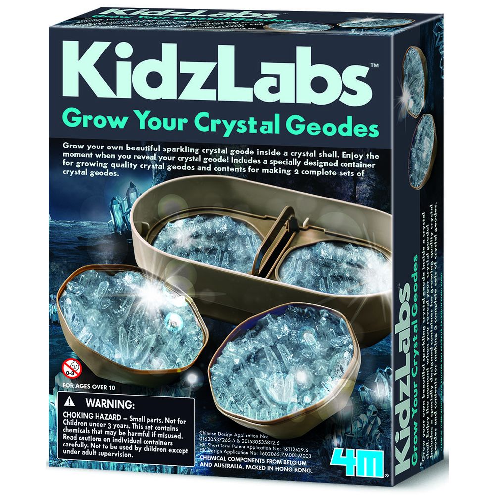 4M Kidz Labs Grow Your Own Crystal Geodes