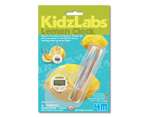 4M Kidz Labs Lemon Clock