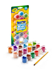 Crayola Kids Poster Paints 18 Pack With Brush