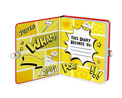 Peaceable Kingdom Lockable Diary: Superhero