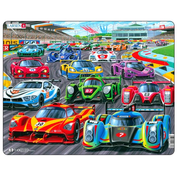 Larsen Racing Cars Frame Tray Puzzle