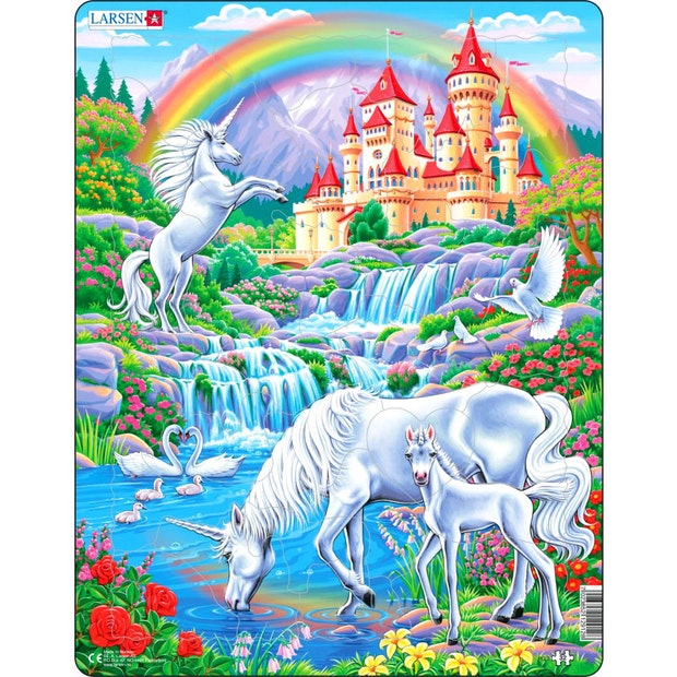 Larsen Unicorns Frame Tray Puzzle