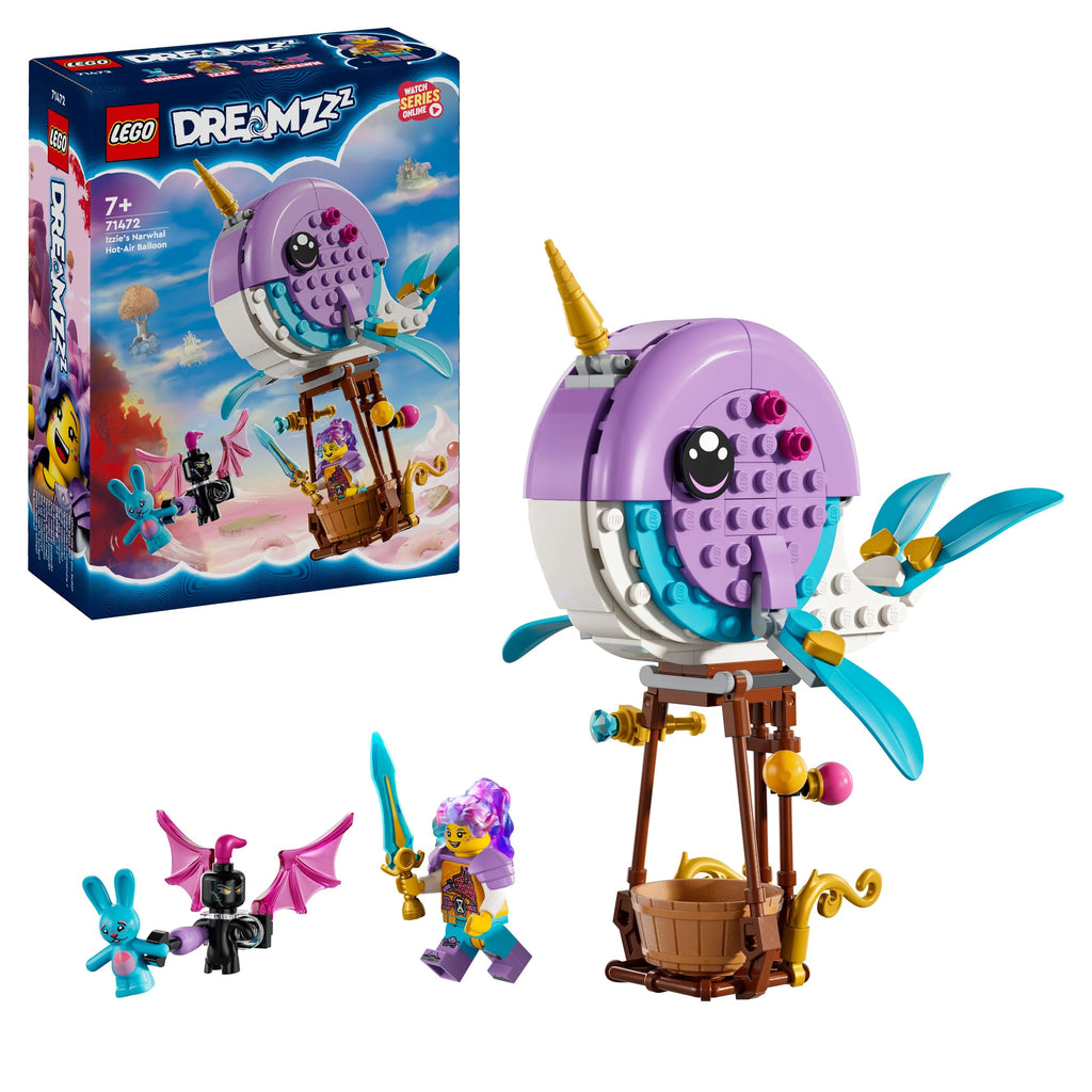 LEGO 71472 DREAMZzz Izzie's Narwhal Hot-Air Balloon