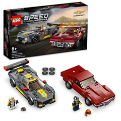 LEGO 76903 Speed Champions Chevrolet Corvette C8.R Race Car And 1968 Chevrolet Corvette