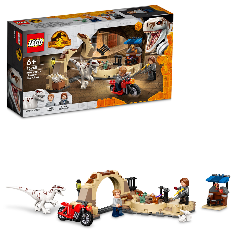 LEGO 76945 Jurassic World Atrociraptor Dinosaur: Bike Chase