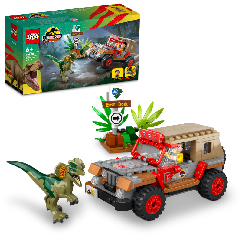 LEGO 76958 Jurassic World Dilophosaurus Ambush