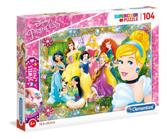 Clementoni 104 Piece SupeRColor Jewels Puzzle Disney Princess Group Together