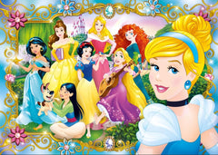 Clementoni 104 Piece SupeRColor Jewels Puzzle Disney Princess Group Together