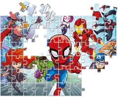 Clementoni 60 Piece Double Sided Happycolor Puzzle Marvel Super Hero Adventures