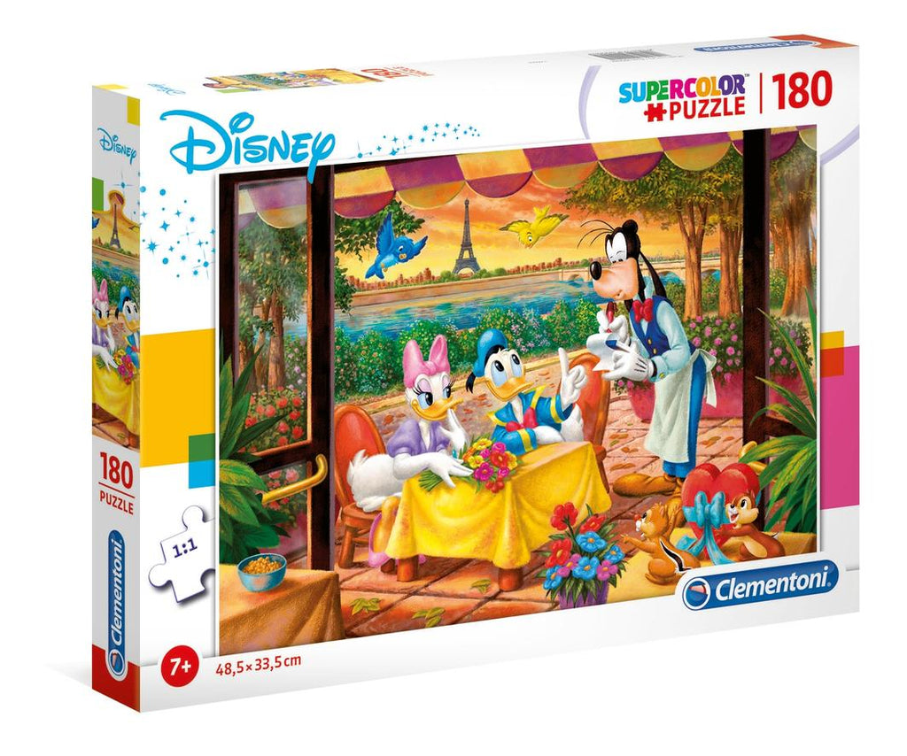 Clementoni 180 Piece SupeRColor Puzzle Disney Classic Donald And Daisy Dining