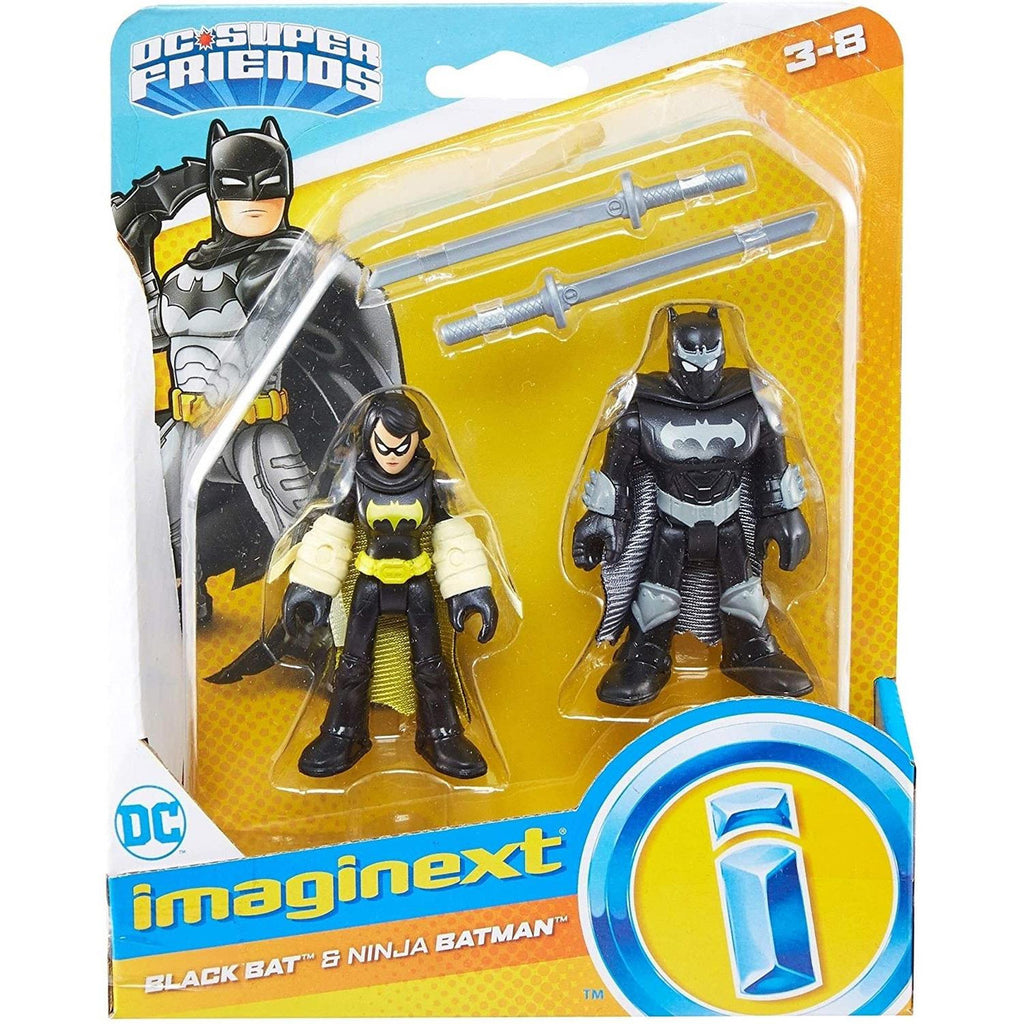 Fisher-Price Imaginext Super Friends Figurines Black Bat And Ninja Batman