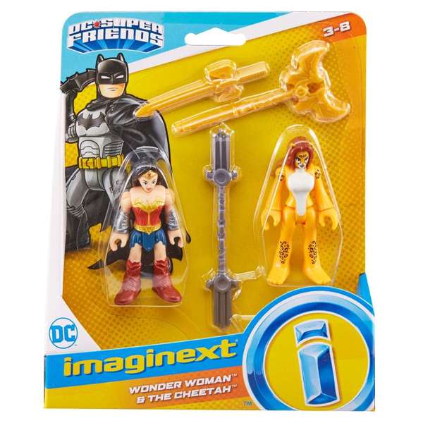 Fisher-Price Imaginext Super Friends Figurines Wonder Woman And Cheetah