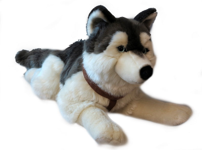 Antics Soft Touch Lying Husky With Harness 60cm