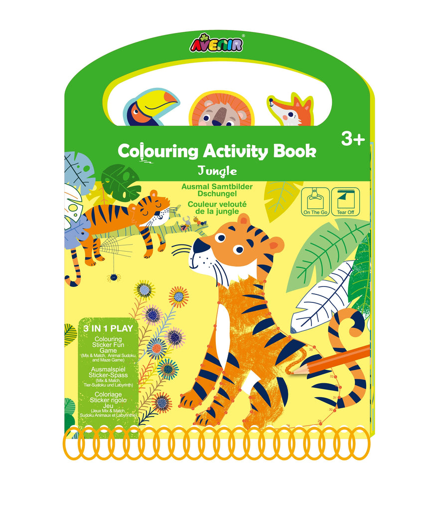 Avenir Colouring Activity Book Jungle