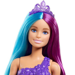 Barbie Dreamtopia Long Hair Fantasy Doll Mermaid Purple Top