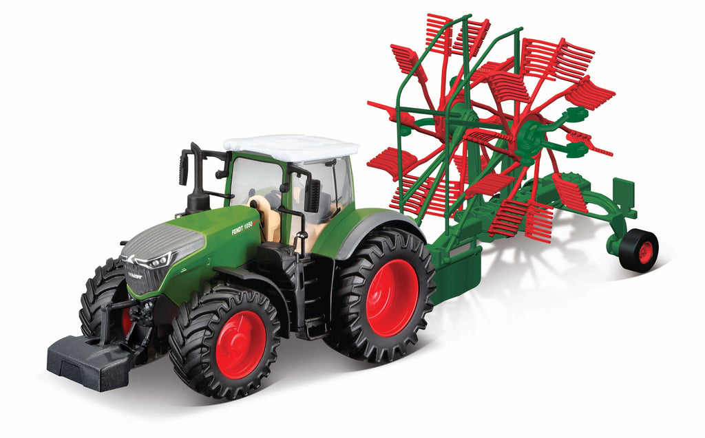 Bburago 10cm Fendt 1050 Vario Tractor With Whirl Rake