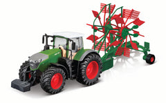 Bburago 10cm Fendt 1050 Vario Tractor With Whirl Rake