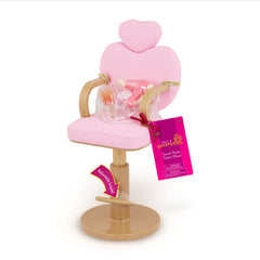 Our Generation Heart Shaped Salon Chair and Accessories