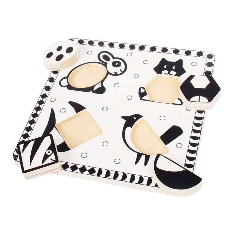 Big Jigs Black And White Puzzle Pets