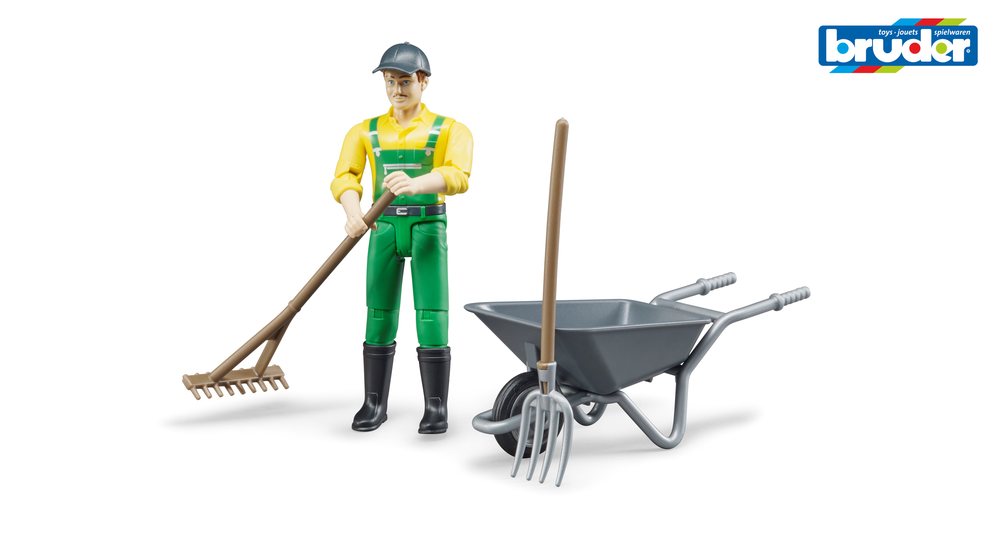 Bruder Farmer Figure With Accessories