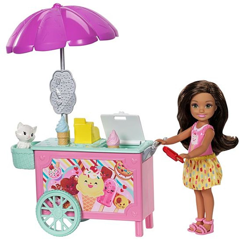 Barbie Club Chelsea Doll & Playset Ice Cream Cart