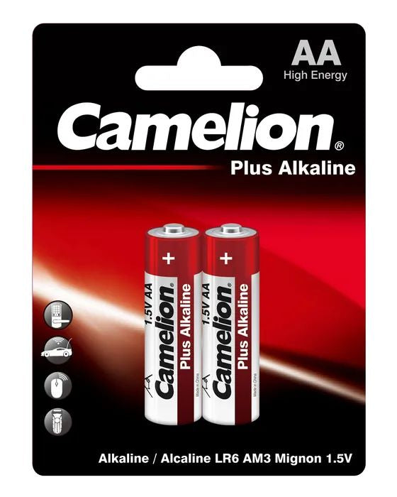 Camelion Plus Alkaline AA Battery 2 Pack