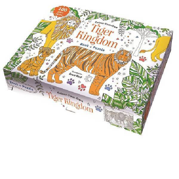 Colour Your Own Book & Puzzle Tiger Kingdom