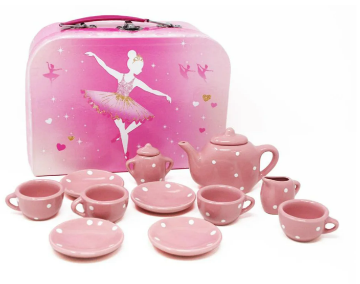 Tea set with case online