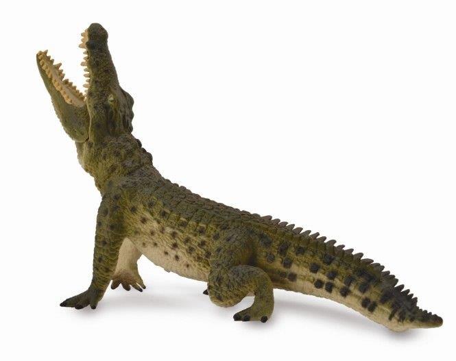 Collecta Nile Crocodile Leaping Figure (Grey)