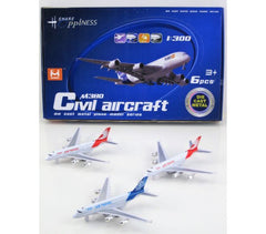 Die-Cast Pullback Passenger Plane Assorted Styles