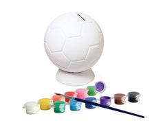 Paint Your Own Soccer Ball Bank