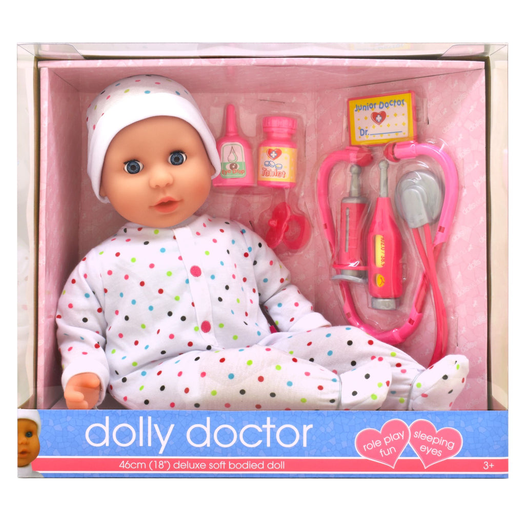 Dolls World Dolly Doctor 18 Inch (46cm) Soft Bodied Doll