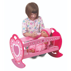 Dolls World Wooden Cradle