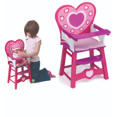 Dolls World Wooden High Chair