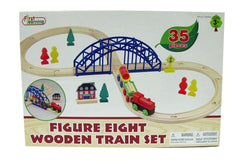 First Learning Wooden Figure Eight Train Set 35Pc