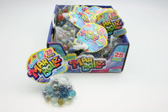 JA-RU GLASS MARBALLZ 25 PACK ASSORTED STYLES