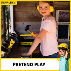 Stanley Jr. Helmet, Safety Goggles And Hammer