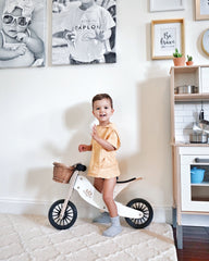 Kinderfeets Tiny Tot Plus Wooden Trike White