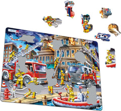 Larsen Firefighters Frame Tray Puzzle