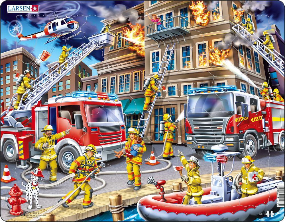 Larsen Firefighters Frame Tray Puzzle