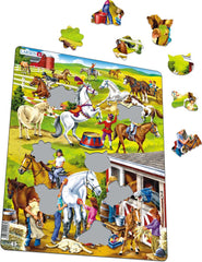 Larsen Horses Frame Tray Puzzle