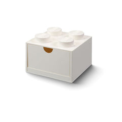 LEGO Storage Desk Drawer 4 Knobs White