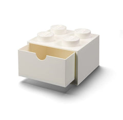 LEGO Storage Desk Drawer 4 Knobs White